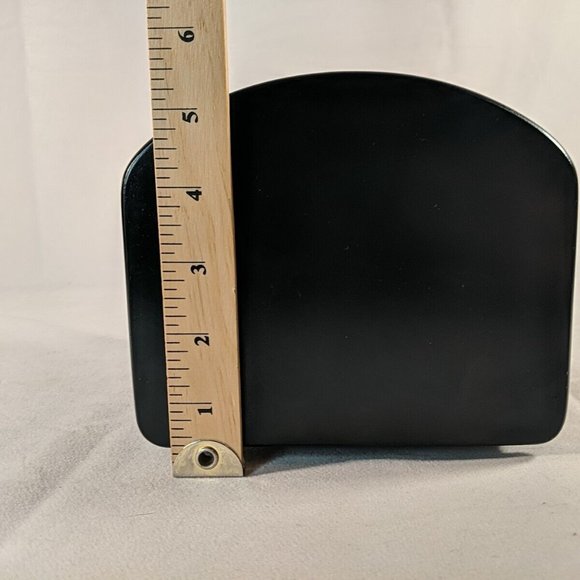 Wooden Remote Control Holder Spinning Rotating Brown Black Caddie Desk Organiser - Picture 15 of 15